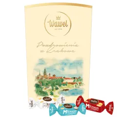 Kartonik prezentowy Kraków Wawel z Michałkami 500g