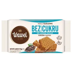 Wafle kakaowe bez dodatku cukru 110g