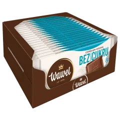 Karton Czekolada Mleczna bez dodatku cukru 80g