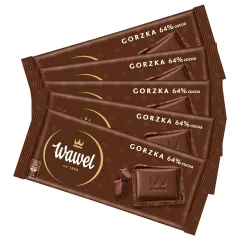 Czekolada Gorzka 64% 90g - 5 sztuk