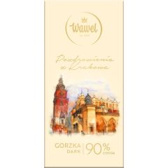 Czekolada Premium Gorzka 90% Ratusz Kraków 90g