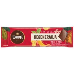 MINIczekolada Regeneracja Gorzka 64% z żeń-szeniem i witaminami 20g