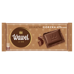 Czekolada delikatnie gorzka 43% 80g