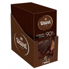 Karton Czekolada Gorzka Premium 90% cocoa 90g (16 sztuk)