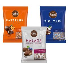 Pakiet czekoladek Malaga, Tiki Taki i Kasztanki