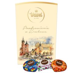 Kartonik prezentowy Kraków Sukiennice z pralinami 800g