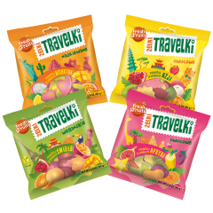 Pakiet żelek Travelek - 4 sztuki
