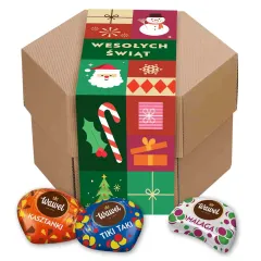 Świąteczne pudełko EKO Premium z czekoladkami MKT 2,4kg