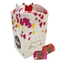 Kartonik w serca z czekoladkami COCOACH! 800g