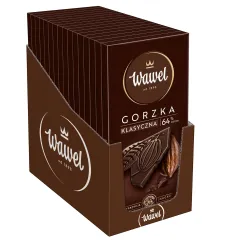 Karton Czekolada Gorzka Premium 64% cocoa 90g (16 sztuk)