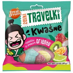 Żelki Travelki kwaśne smaki świata 80g