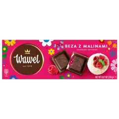 Tabliczka Beza z malinami 250g
