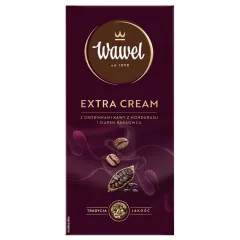 Czekolada Premium Mleczna Extra Cream z drobinkami kawy i ziarnami kakaowca 90g